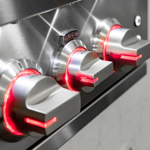Summerset Grills Sizzler Pro 32 Inch 4 Burner Built In Propane Gas Grill with Rear Infrared Burner