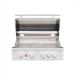 Summerset Grills Sizzler Pro 32 Inch 4 Burner Built In Propane Gas Grill with Rear Infrared Burner
