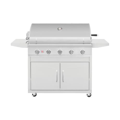 Summerset Grills Sizzler 40 Inch 5 Burner Freestanding Propane Gas Grill on Standard Cart