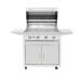Summerset Grills Sizzler 32 Inch 4 Burner Freestanding Propane Gas Grill on Standard Cart