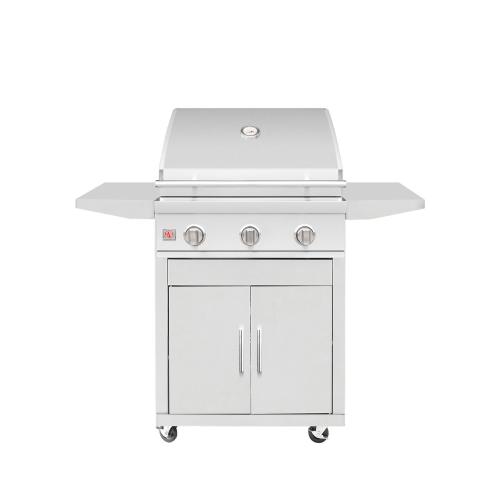 Summerset Grills Sizzler 25 Inch 3 Burner Freestanding Propane Gas Grill