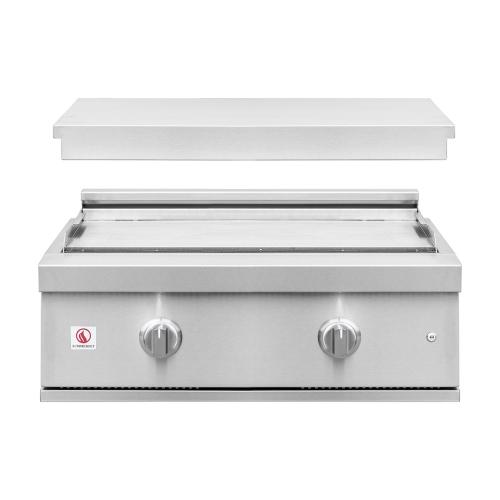Summerset Grills Pro Series 30 Inch 2 Burner Built In Propane Gas Commercial Style Flat Top Griddle