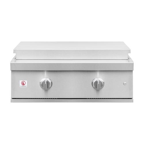 Summerset Grills Pro Series 30 Inch 2 Burner Built In Natural Gas Commercial Style Flat Top Griddle