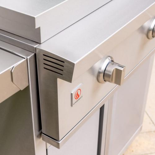 Summerset Grills Pro Series 30 Inch 2 Burner Freestanding Natural Gas Commercial Style Flat Top Griddle