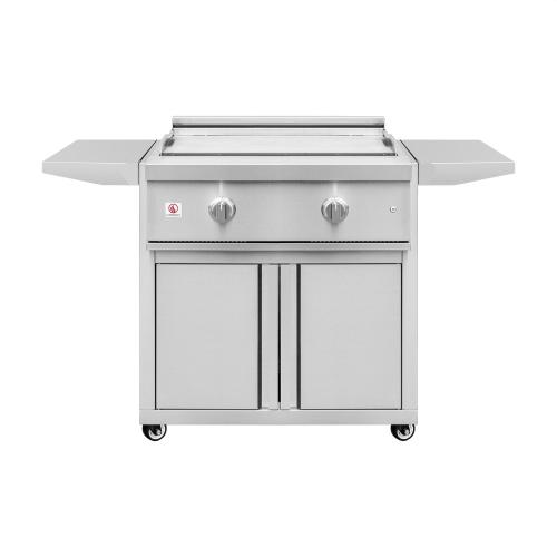 Summerset Grills Pro Series 30 Inch 2 Burner Freestanding Natural Gas Commercial Style Flat Top Griddle