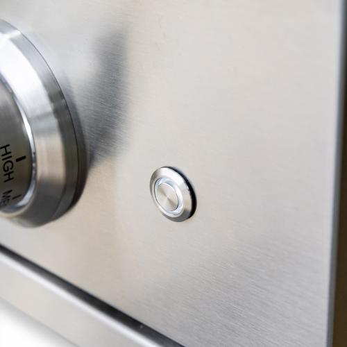 Summerset Grills Pro 60000 BTU Built In Natural Gas Power Burner with LED Lighting  and  Stainless Steel Lid