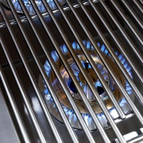 Summerset Grills Pro 24000 BTU Built In Natural Gas Double Side Burner with LED Lighting  and  Stainless Steel Lid