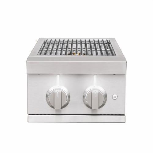 Summerset Grills Pro 24000 BTU Built In Natural Gas Double Side Burner with LED Lighting  and  Stainless Steel Lid