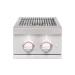 Summerset Grills Pro 24000 BTU Built In Natural Gas Double Side Burner with LED Lighting  and  Stainless Steel Lid