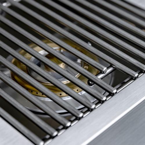 Summerset Grills Pro 24000 BTU Built In Propane Gas Double Side Burner with LED Lighting  and  Stainless Steel Lid