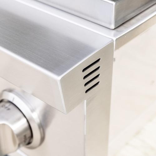 Summerset Grills 24000 BTU Built In Natural Gas Double Side Burner with Stainless Steel Lid