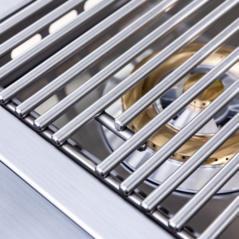 Summerset Grills 24000 BTU Built In Natural Gas Double Side Burner with Stainless Steel Lid