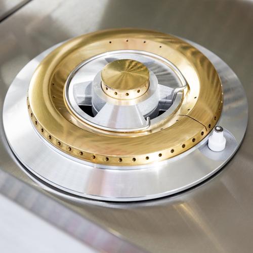 Summerset Grills 24000 BTU Built In Natural Gas Double Side Burner with Stainless Steel Lid