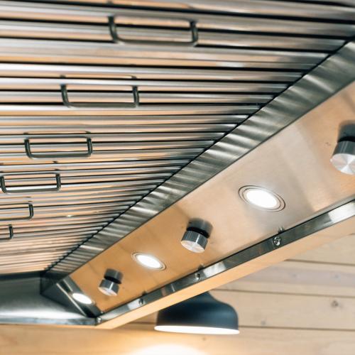 Summerset Grills 60 Inch Stainless Steel Outdoor Rated Vent Hood with 2000 CFM Motor and Mounting Bracket