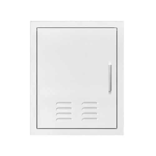 Summerset Grills 18 Inch Stainless Steel Right Hinged Flush Mount Vented Vertical Single Access Door