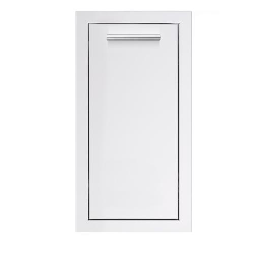 Summerset Grills 14 Inch Stainless Steel Flush Mount Narrow Roll Out Trash Bin