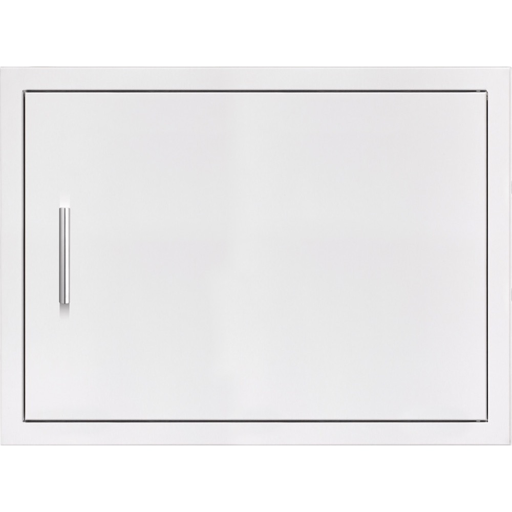Summerset Grills 27 Inch Stainless Steel Masonry Mount Reversible Hinged Horizontal Single Access Door