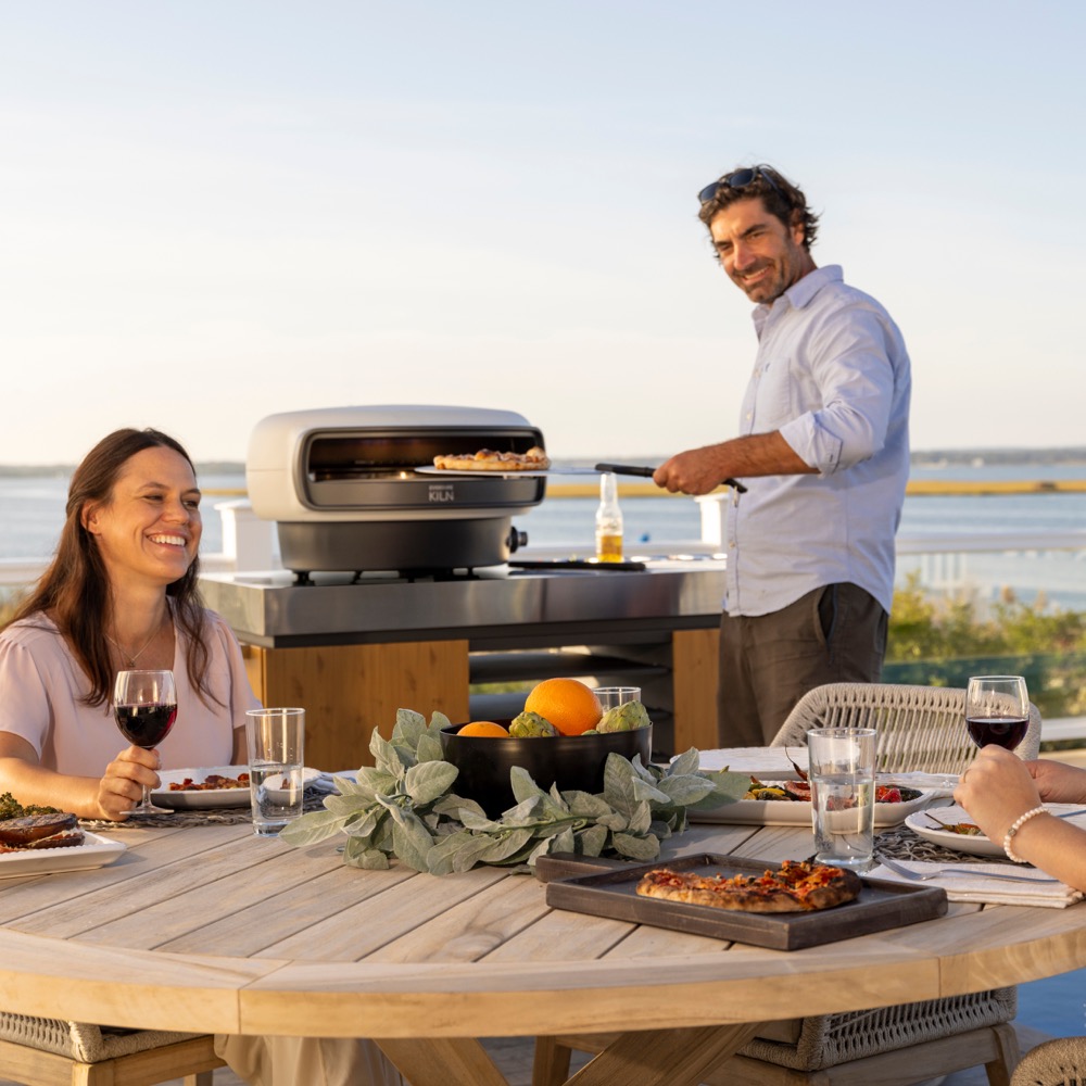 Everdure by Heston KILN R Series 2 Burner Propane Gas Powered Countertop Pizza Oven   Stone