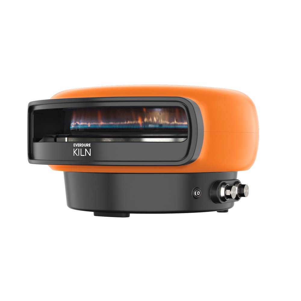 Everdure by Heston KILN R Series 2 Burner Natural Gas Powered Countertop Pizza Oven   Terracotta