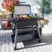 Everdure by Heston FURNACE 52 Inch 3 Burner Propane Gas Grill with Removable Stand   Black