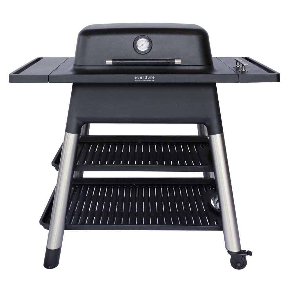 Everdure by Heston FORCE 48 Inch Freestanding 2 Burner Propane Gas Grill   Black