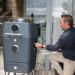 Everdure by Heston 4K 18 Inch Bluetooth Connected Cast Aluminum Charcoal Kamado Grill with Electric Ignition   Graphite