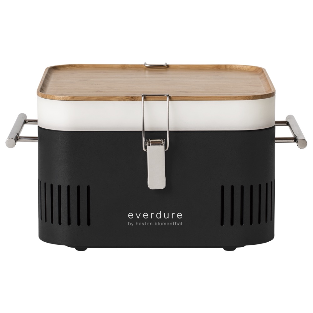 Everdure by Heston CUBE 17 Inch Portable Charcoal Grill   Black