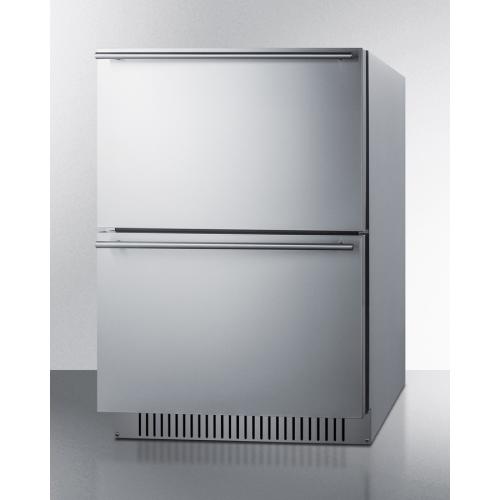 Freezer Drawers with Stainless Steel Cabinet