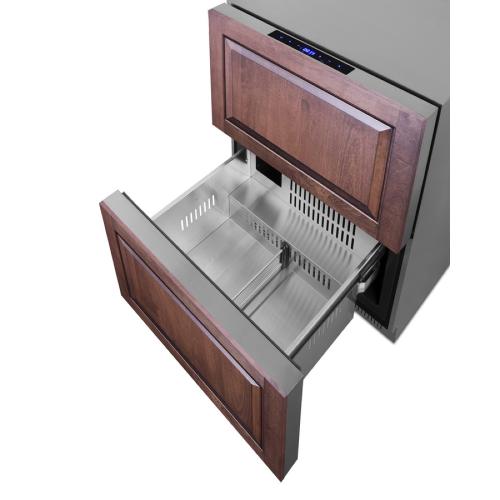 Freezer Drawers with Stainless Steel Cabinet