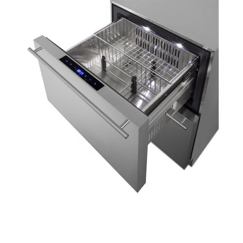 Freezer Drawers with Stainless Steel Cabinet