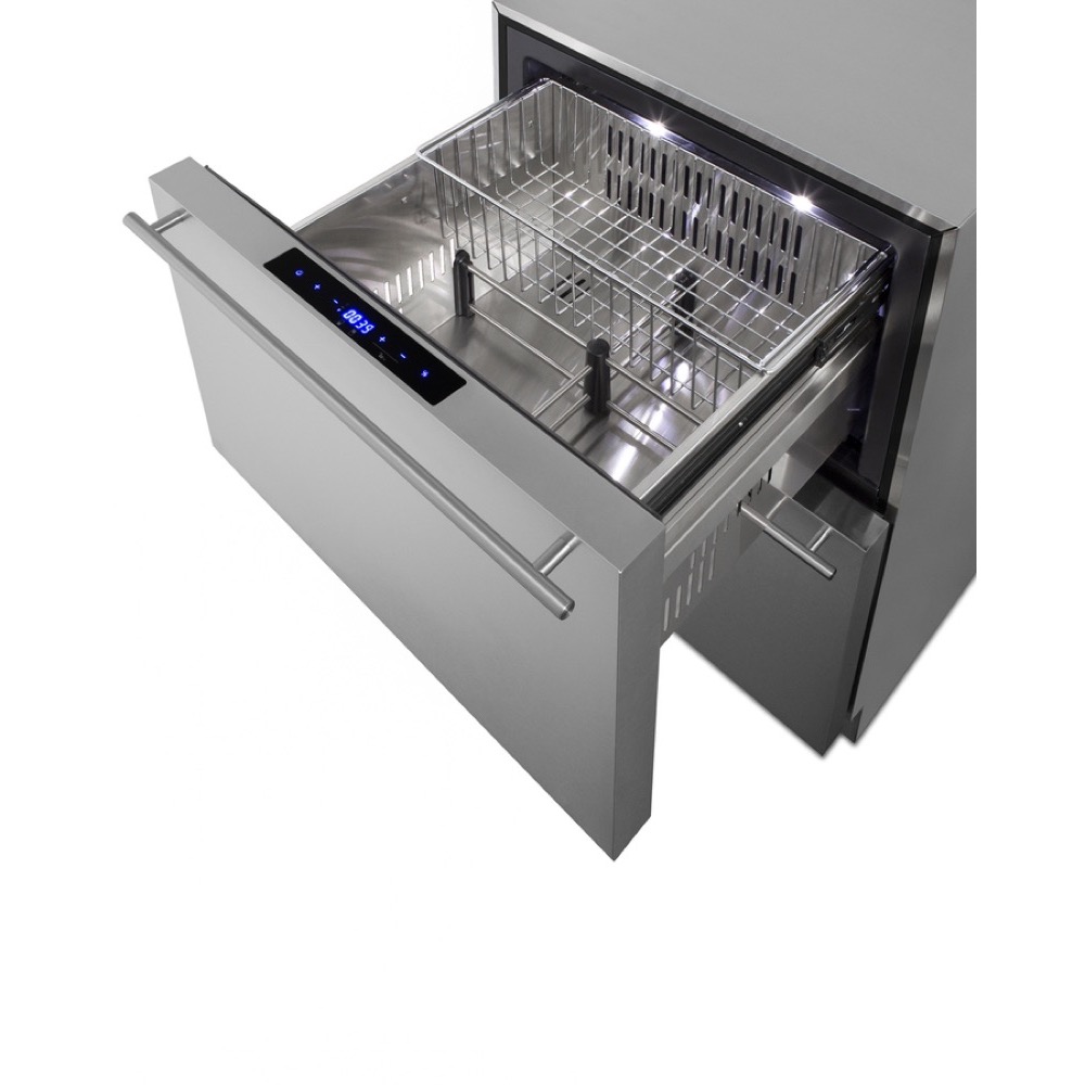 Freezer Drawers with Stainless Steel Cabinet