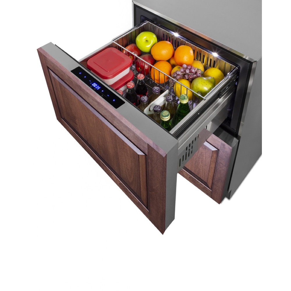 Freezer Drawers with Stainless Steel Cabinet
