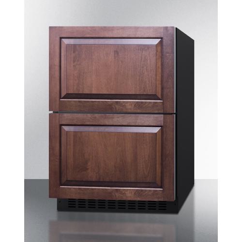 Freezer Drawers with Black Cabinet