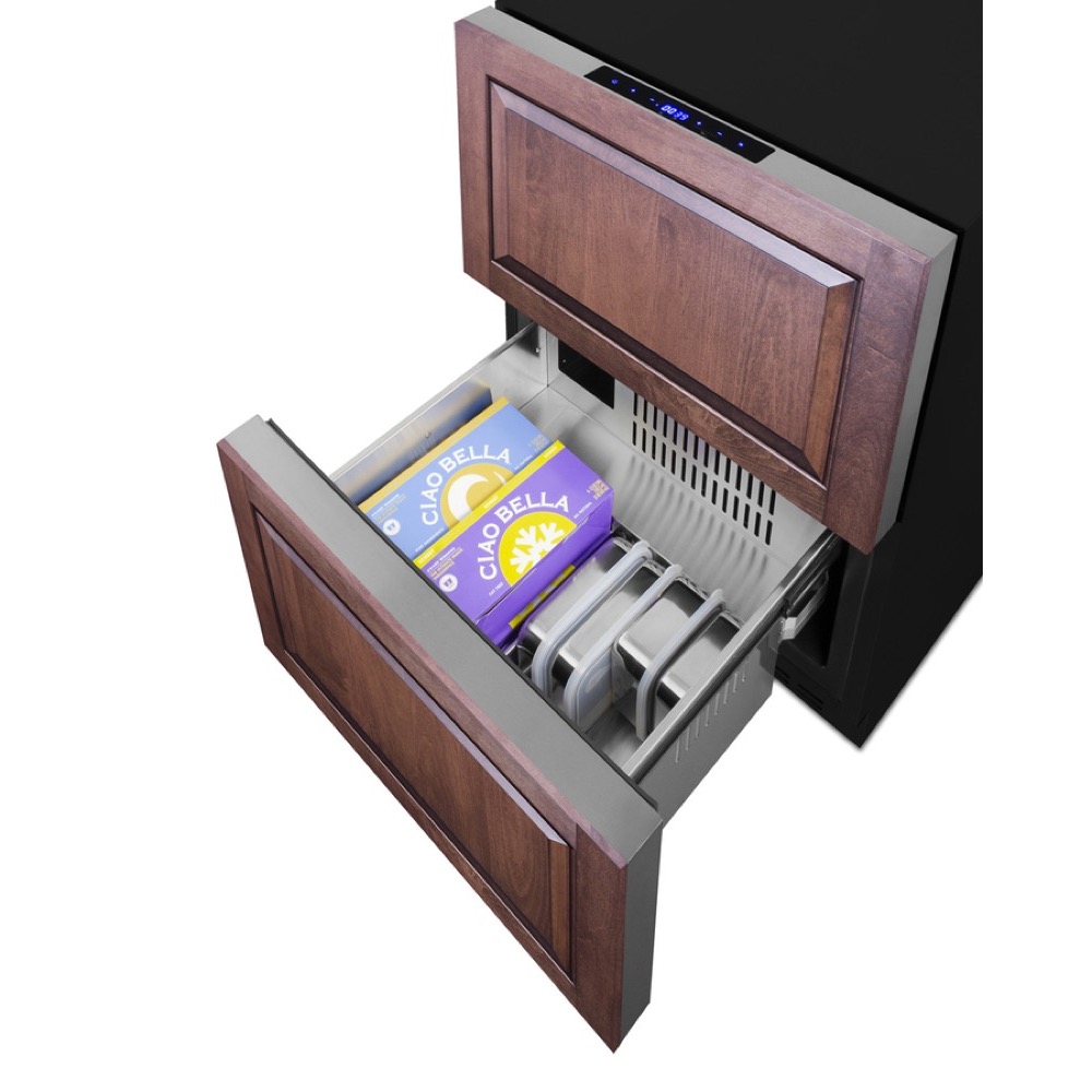 Freezer Drawers with Black Cabinet
