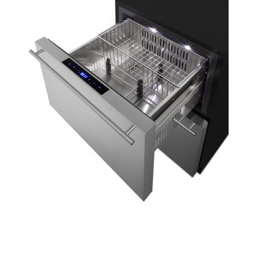 Freezer Drawers with Black Cabinet