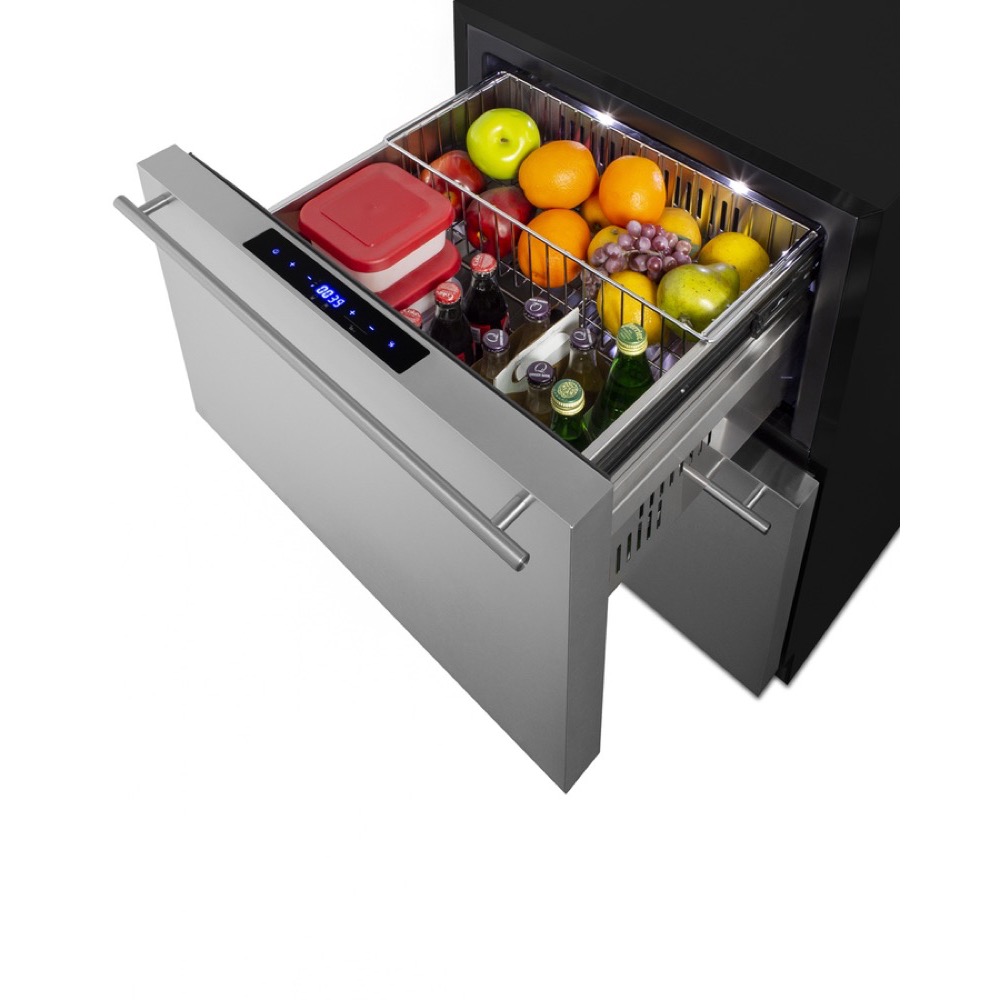 Freezer Drawers with Black Cabinet