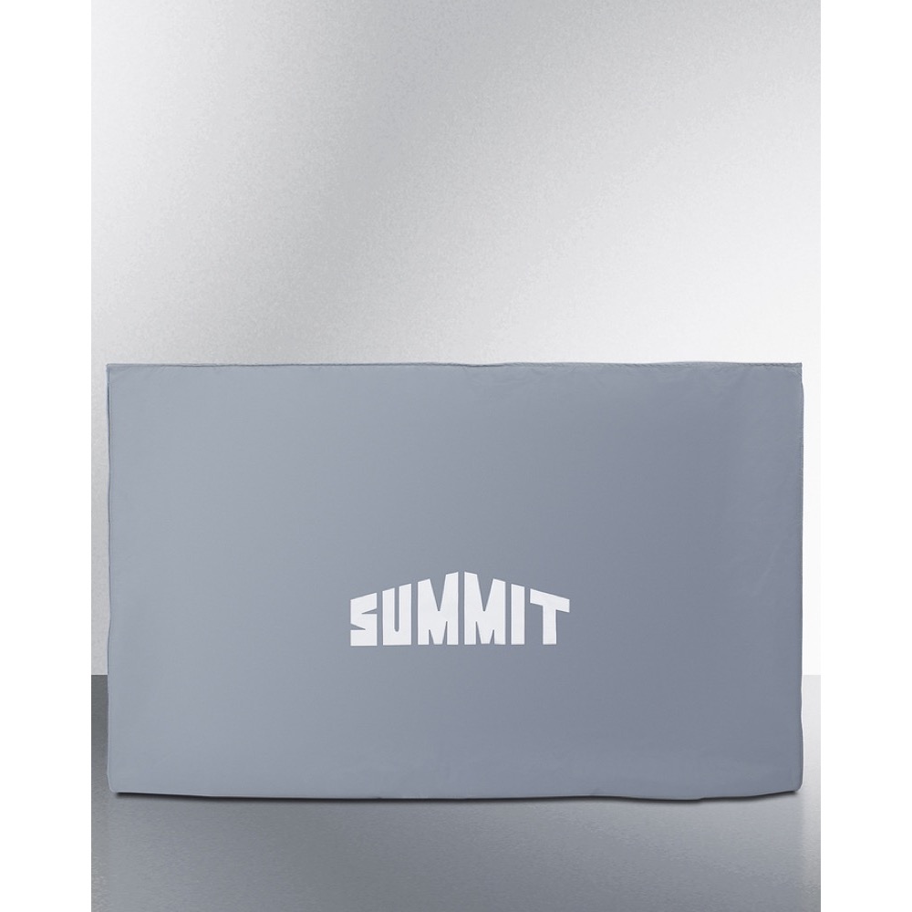 Summit 58 Inch Freestanding Portable Outdoor Kitchenette Bar Center with Left Hinge Glass Door Beverage Refrigerator