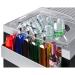 Summit 58 Inch Freestanding Portable Outdoor Kitchenette Bar Center with Left Hinge Glass Door Beverage Refrigerator