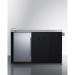 Summit 58 Inch Freestanding Portable Outdoor Kitchenette Bar Center with Right Hinge Stainless Steel Beverage Refrigerator