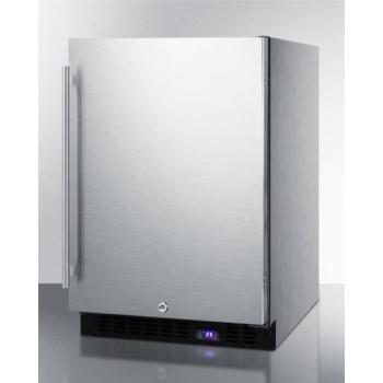 Summit 24 Inch 4 72 Cu Ft Outdoor Rated Stainless Steel Compact Freezer SPFF51OSCSS350