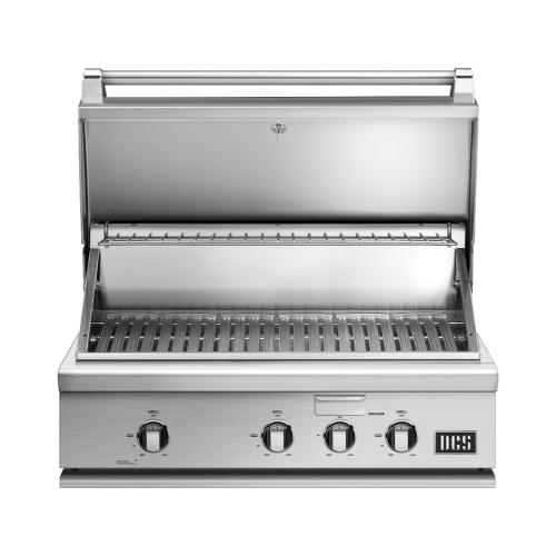 DCS 36 Inch 3 Burner Series 7 Built In Propane Gas Grill with Integrated Smoker Box Burner