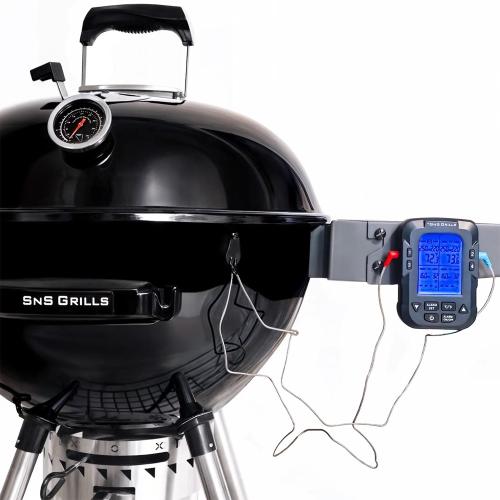 SNS Grills Slow N Sear 22 Inch Original Charcoal Kettle Grill  and  Smoker
