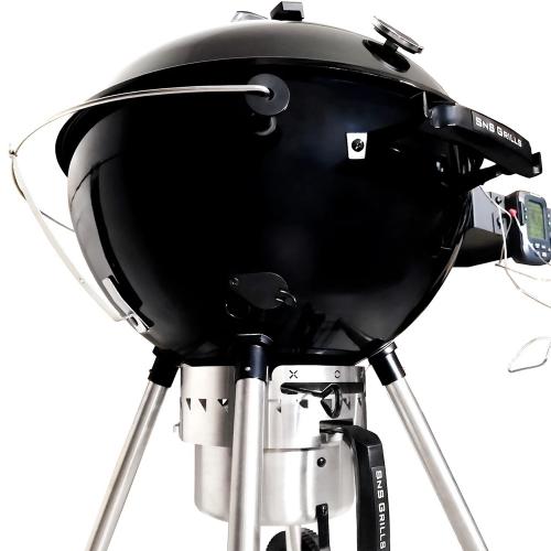 SNS Grills Slow N Sear 22 Inch Original Charcoal Kettle Grill  and  Smoker