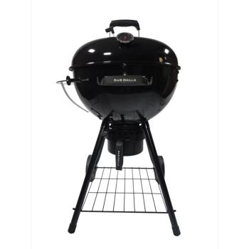 SNS Grills Slow N Sear 22 Inch Black Edition Charcoal Kettle Grill and Smoker350