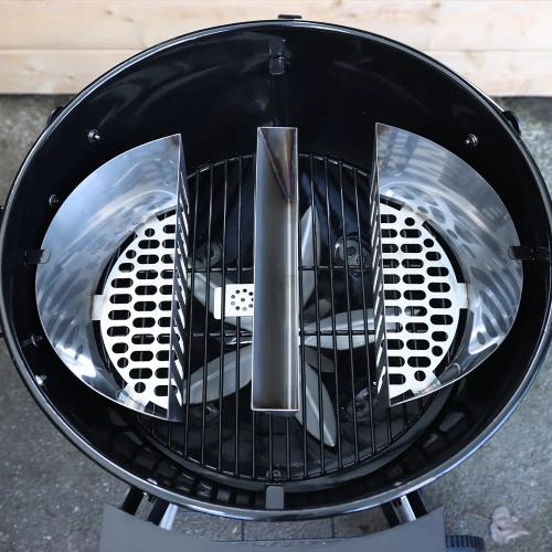 SNS Grills Slow N Sear 18 Inch Water Wall Moveable Grill Water Reservoir Pan