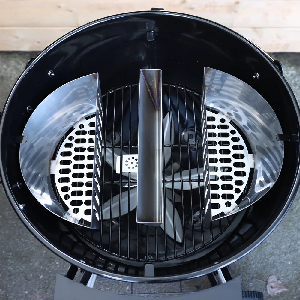 SNS Grills Slow N Sear 18 Inch Water Wall Moveable Grill Water Reservoir Pan
