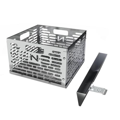 SNS Grills Slow N Sear Offset Smoker Charcoal Basket  Water Wall Moveable Grill Water Reservoir Pan