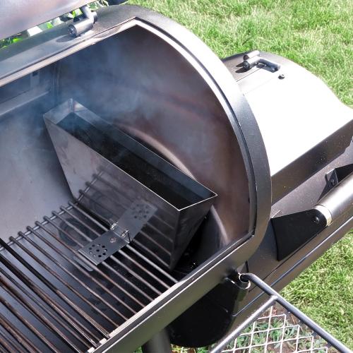 SNS Grills Slow N Sear Offset Smoker Charcoal Basket  Water Wall Moveable Grill Water Reservoir Pan