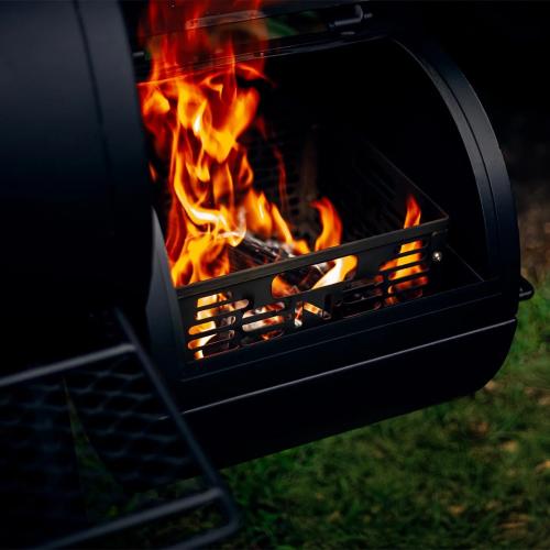 SNS Grills Slow N Sear Offset Smoker Charcoal Basket  Water Wall Moveable Grill Water Reservoir Pan
