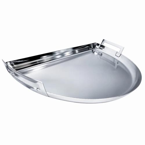 SNS Grills 22 Inch Stainless Steel Drip N Griddle Pan   Fits 26 Inch Weber Summit Charcoal Grills